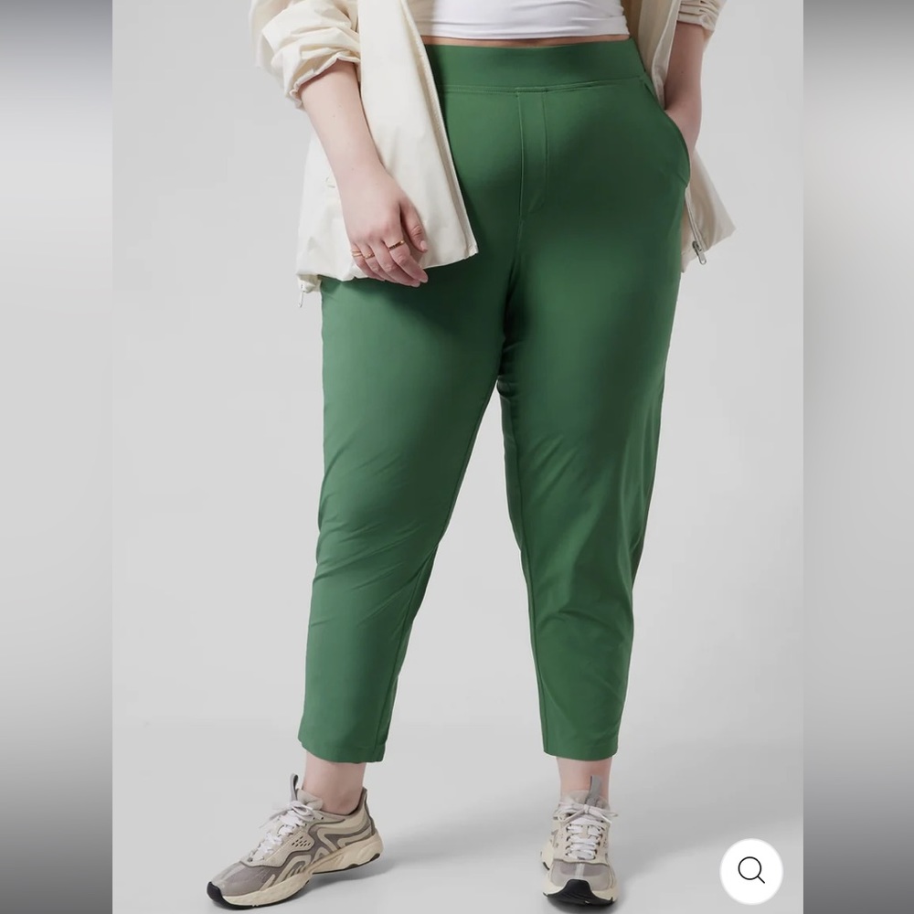 ATHLETA Brooklyn ankle pants Vineyard green